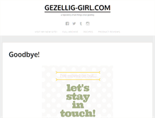 Tablet Screenshot of gezellig-girl.com